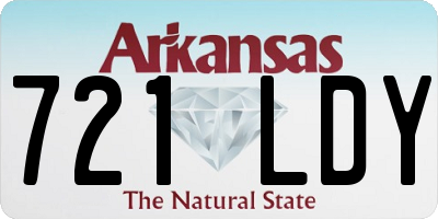 AR license plate 721LDY