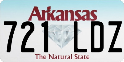 AR license plate 721LDZ