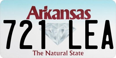 AR license plate 721LEA