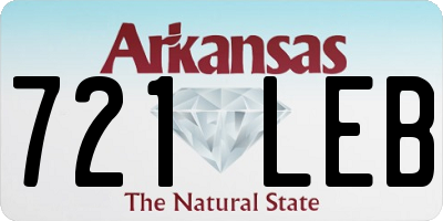 AR license plate 721LEB