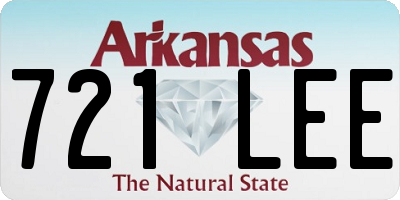 AR license plate 721LEE