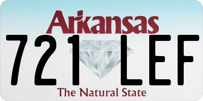 AR license plate 721LEF