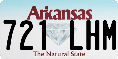 AR license plate 721LHM