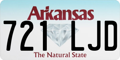 AR license plate 721LJD