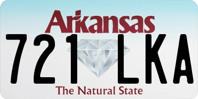 AR license plate 721LKA