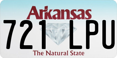 AR license plate 721LPU