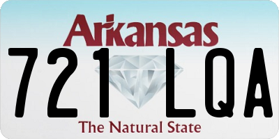AR license plate 721LQA