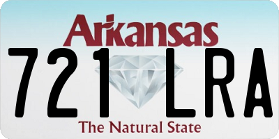 AR license plate 721LRA