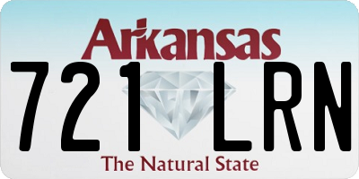 AR license plate 721LRN