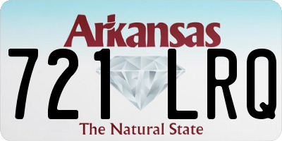 AR license plate 721LRQ