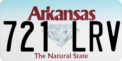 AR license plate 721LRV