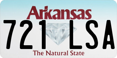 AR license plate 721LSA