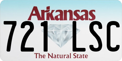 AR license plate 721LSC