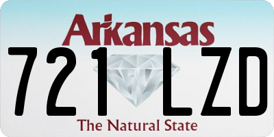 AR license plate 721LZD