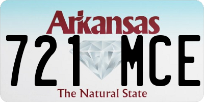 AR license plate 721MCE