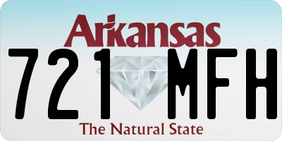 AR license plate 721MFH