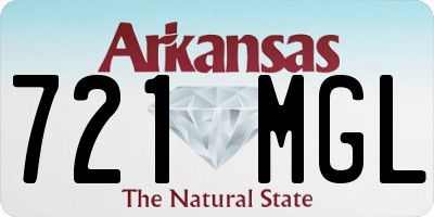 AR license plate 721MGL