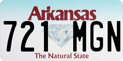 AR license plate 721MGN