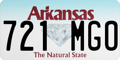 AR license plate 721MGO