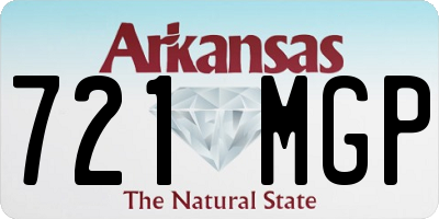 AR license plate 721MGP