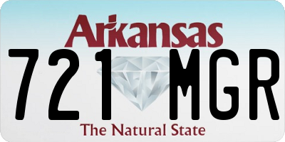 AR license plate 721MGR