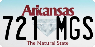 AR license plate 721MGS