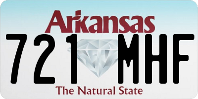 AR license plate 721MHF