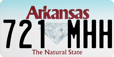 AR license plate 721MHH