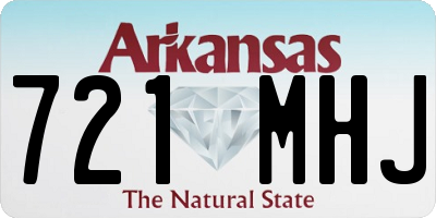 AR license plate 721MHJ