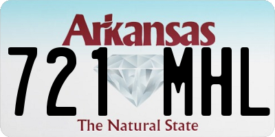 AR license plate 721MHL