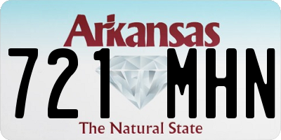 AR license plate 721MHN
