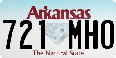 AR license plate 721MHO
