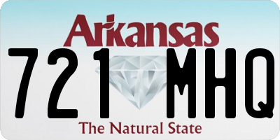AR license plate 721MHQ