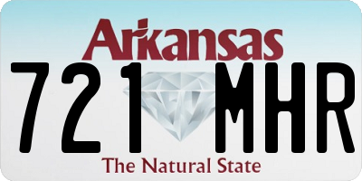 AR license plate 721MHR