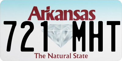 AR license plate 721MHT