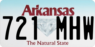 AR license plate 721MHW