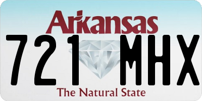 AR license plate 721MHX
