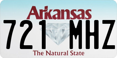 AR license plate 721MHZ