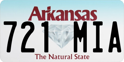 AR license plate 721MIA