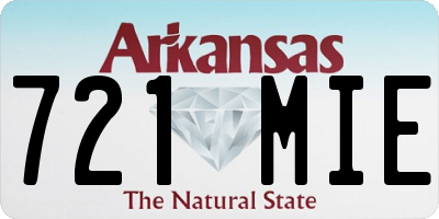 AR license plate 721MIE