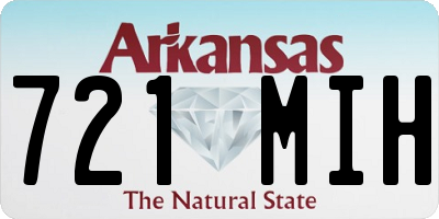 AR license plate 721MIH