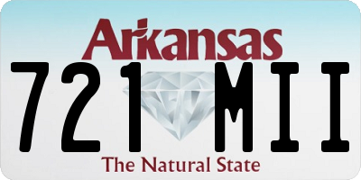 AR license plate 721MII