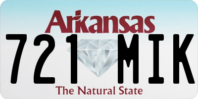 AR license plate 721MIK