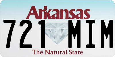 AR license plate 721MIM