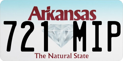 AR license plate 721MIP
