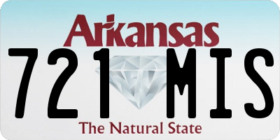 AR license plate 721MIS