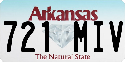 AR license plate 721MIV