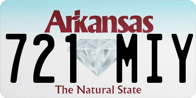 AR license plate 721MIY