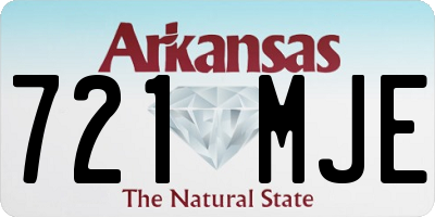 AR license plate 721MJE
