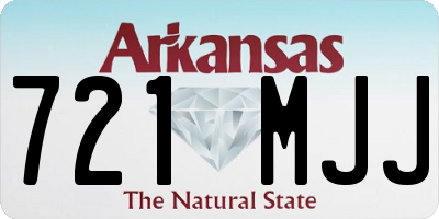 AR license plate 721MJJ